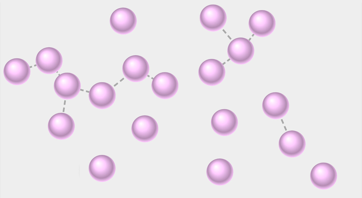 gas molecules structure